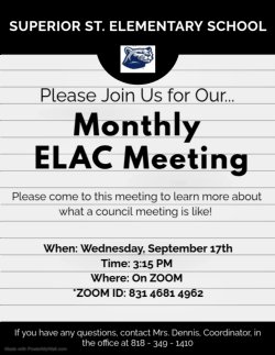 ELAC meeting